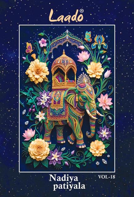 Laado nadiya patiyala vol 18 ikkat cotton dress material wholesale